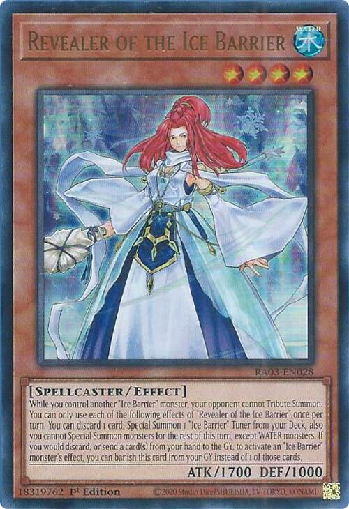 Revealer of the Ice Barrier (UR) [RA03-EN028] Ultra Rare | Deep Dive Games St. Marys