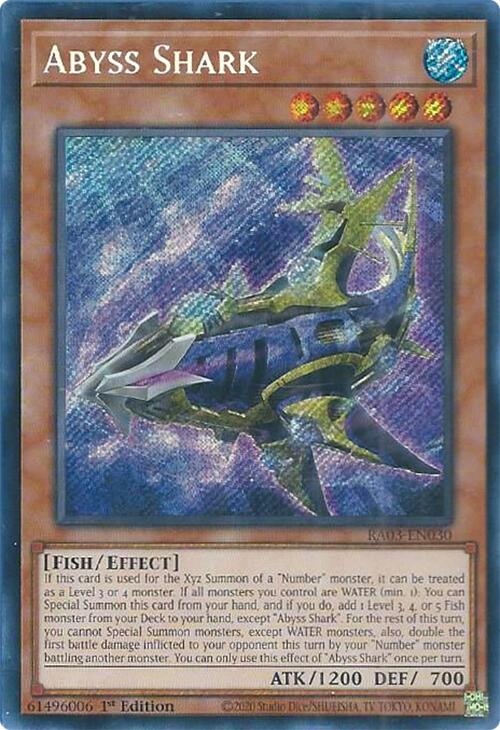 Abyss Shark (Secret Rare) [RA03-EN030] Secret Rare | Deep Dive Games St. Marys