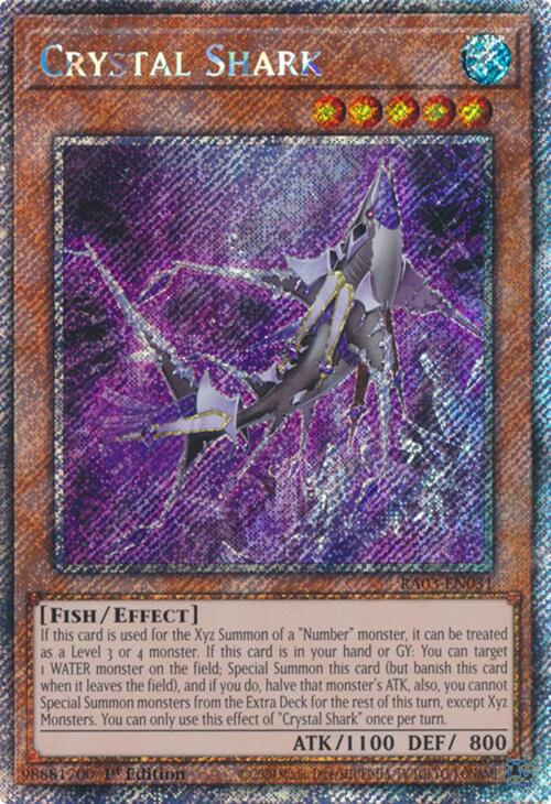 Crystal Shark (Platinum Secret Rare) [RA03-EN031] Platinum Secret Rare | Deep Dive Games St. Marys