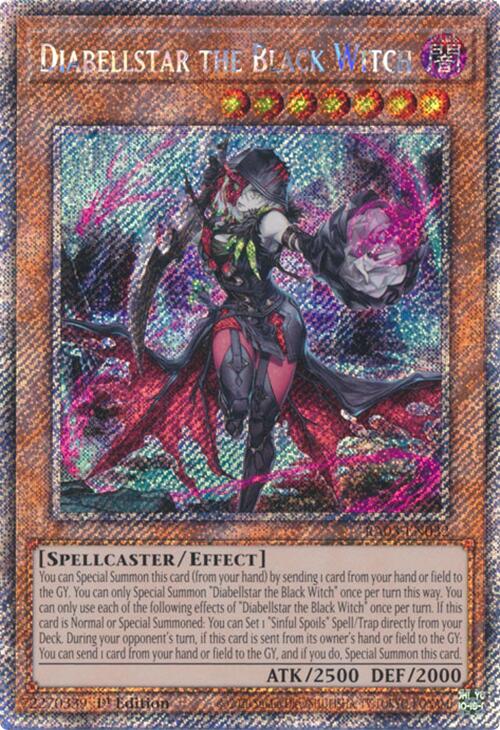 Diabellstar the Black Witch (Platinum Secret Rare) [RA03-EN032] Platinum Secret Rare | Deep Dive Games St. Marys