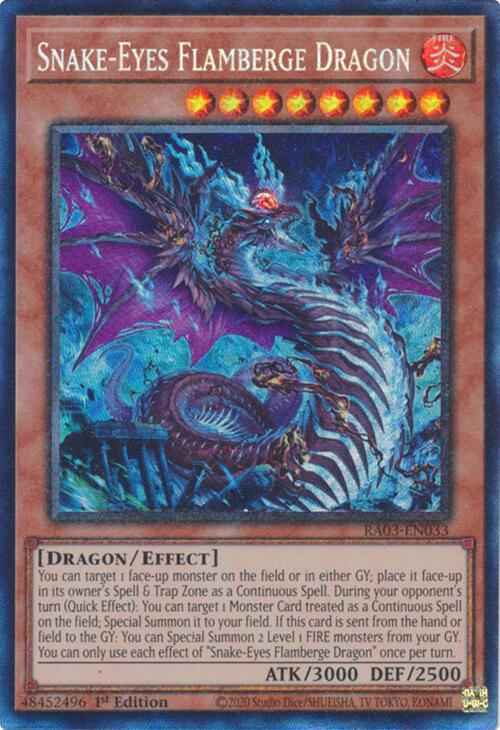 Snake-Eyes Flamberge Dragon (CR) [RA03-EN033] Prismatic Collector's Rare | Deep Dive Games St. Marys