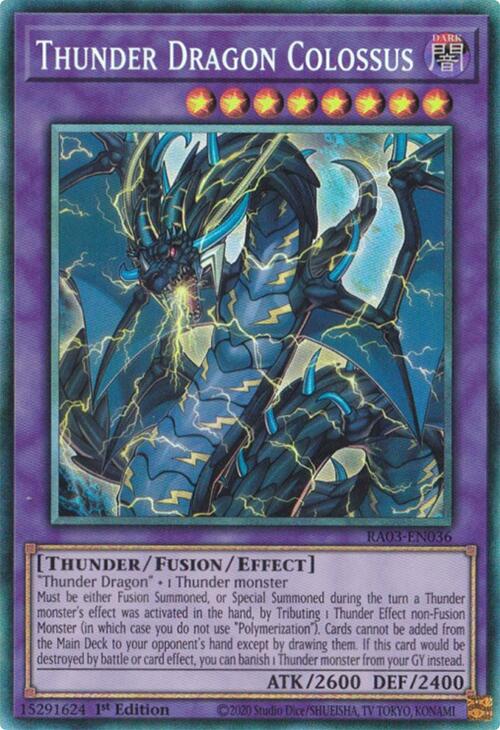 Thunder Dragon Colossus (CR) [RA03-EN036] Prismatic Collector's Rare | Deep Dive Games St. Marys