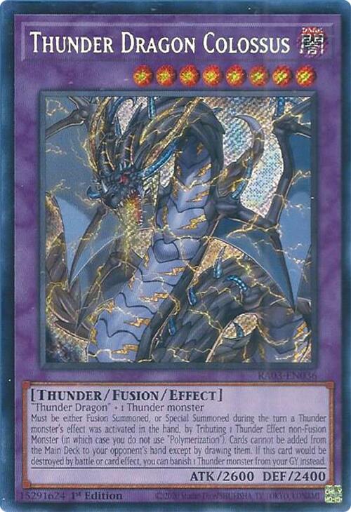 Thunder Dragon Colossus (Secret Rare) [RA03-EN036] Secret Rare | Deep Dive Games St. Marys