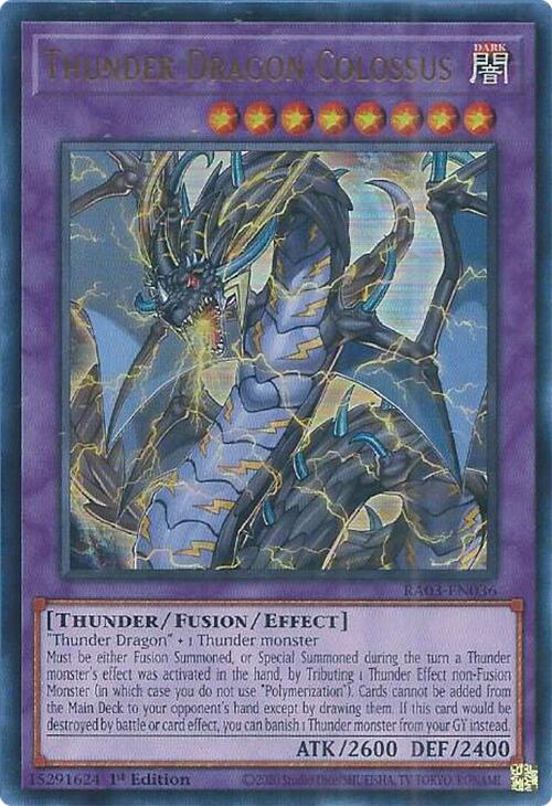 Thunder Dragon Colossus (UR) [RA03-EN036] Ultra Rare | Deep Dive Games St. Marys