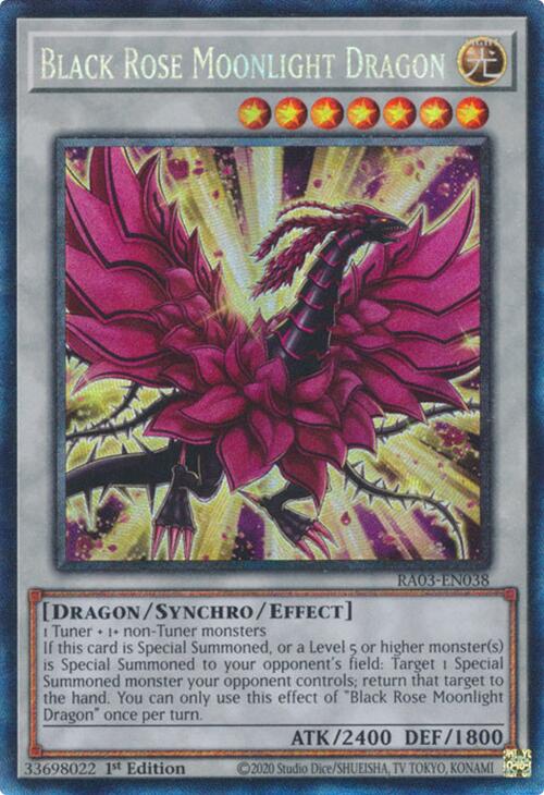 Black Rose Moonlight Dragon (CR) [RA03-EN038] Prismatic Collector's Rare | Deep Dive Games St. Marys