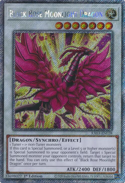 Black Rose Moonlight Dragon (Platinum Secret Rare) [RA03-EN038] Platinum Secret Rare | Deep Dive Games St. Marys