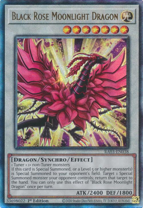 Black Rose Moonlight Dragon (UTR) [RA03-EN038] Prismatic Ultimate Rare | Deep Dive Games St. Marys