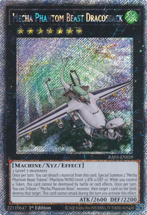 Mecha Phantom Beast Dracossack (Platinum Secret Rare) [RA03-EN039] Platinum Secret Rare | Deep Dive Games St. Marys