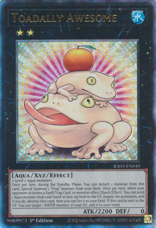 Toadally Awesome (UTR) [RA03-EN040] Prismatic Ultimate Rare | Deep Dive Games St. Marys