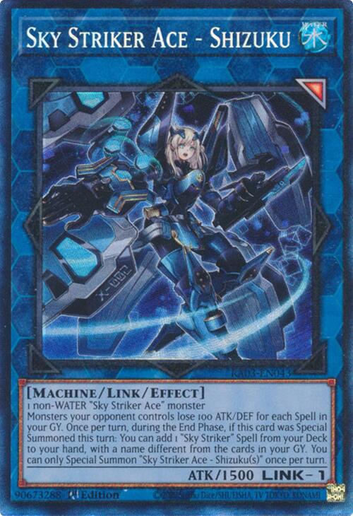 Sky Striker Ace - Shizuku (CR) [RA03-EN043] Prismatic Collector's Rare | Deep Dive Games St. Marys