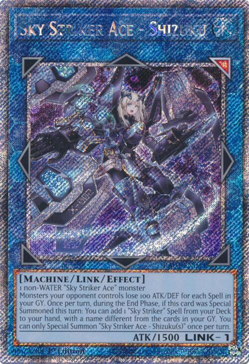 Sky Striker Ace - Shizuku (Platinum Secret Rare) [RA03-EN043] Platinum Secret Rare | Deep Dive Games St. Marys