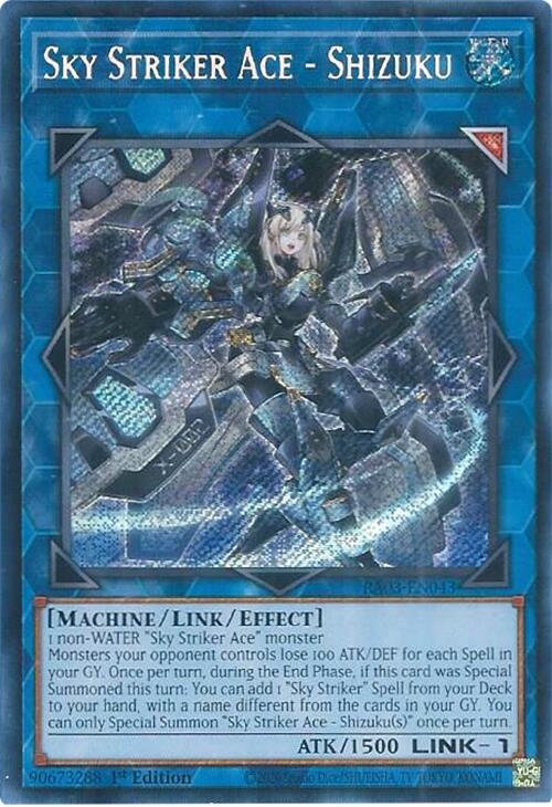 Sky Striker Ace - Shizuku (Secret Rare) [RA03-EN043] Secret Rare | Deep Dive Games St. Marys