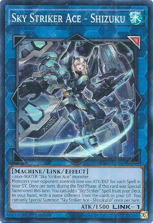 Sky Striker Ace - Shizuku [RA03-EN043] Super Rare | Deep Dive Games St. Marys