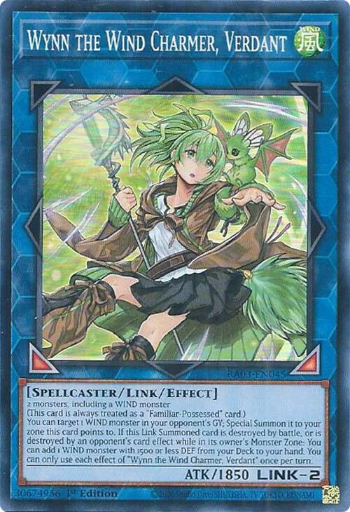 Wynn the Wind Charmer, Verdant [RA03-EN045] Super Rare | Deep Dive Games St. Marys