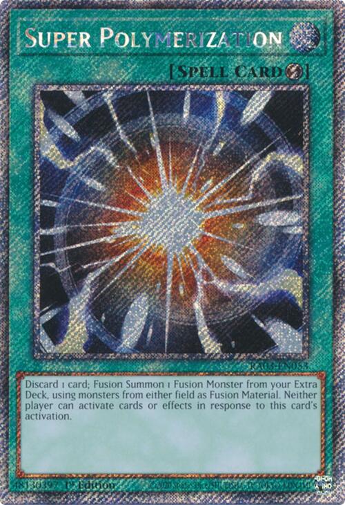 Super Polymerization (Platinum Secret Rare) [RA03-EN053] Platinum Secret Rare | Deep Dive Games St. Marys