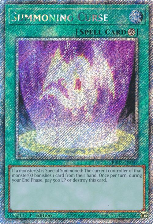 Summoning Curse (Platinum Secret Rare) [RA03-EN057] Platinum Secret Rare | Deep Dive Games St. Marys