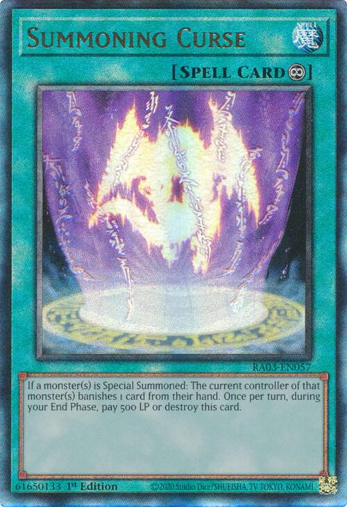 Summoning Curse (UTR) [RA03-EN057] Prismatic Ultimate Rare | Deep Dive Games St. Marys