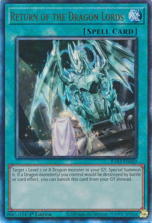 Return of the Dragon Lords (UTR) [RA03-EN060] Prismatic Ultimate Rare | Deep Dive Games St. Marys