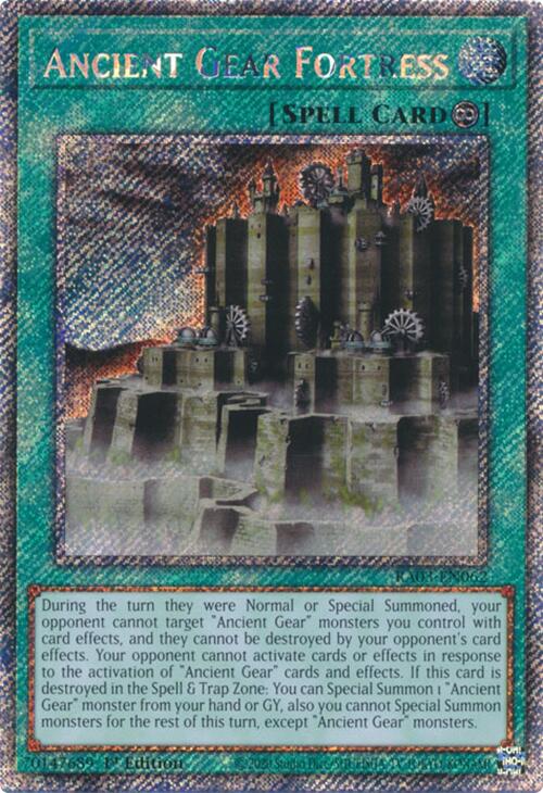 Ancient Gear Fortress (Platinum Secret Rare) [RA03-EN062] Platinum Secret Rare | Deep Dive Games St. Marys