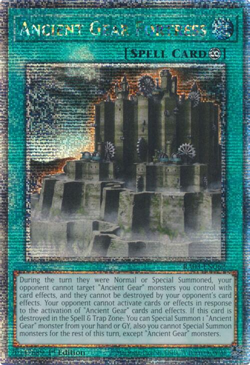 Ancient Gear Fortress (Quarter Century Secret Rare) [RA03-EN062] Quarter Century Secret Rare | Deep Dive Games St. Marys