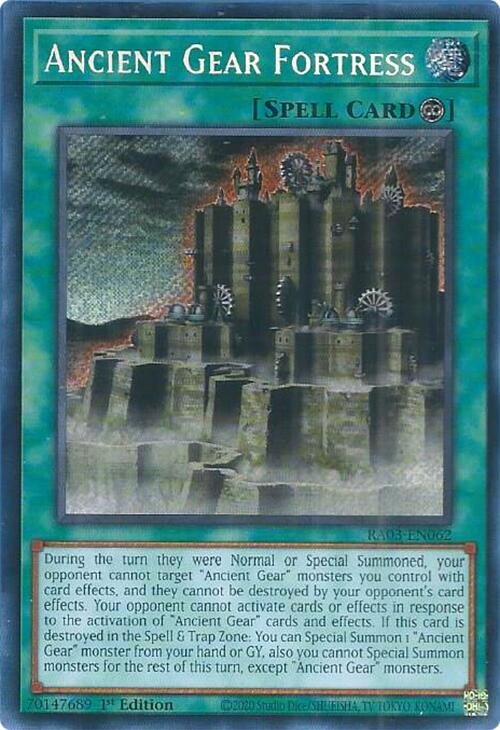 Ancient Gear Fortress (Secret Rare) [RA03-EN062] Secret Rare | Deep Dive Games St. Marys