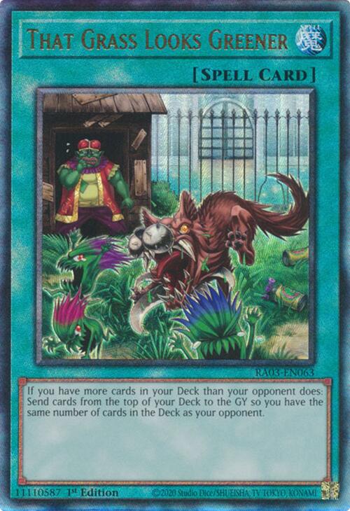 That Grass Looks Greener (UTR) [RA03-EN063] Prismatic Ultimate Rare | Deep Dive Games St. Marys