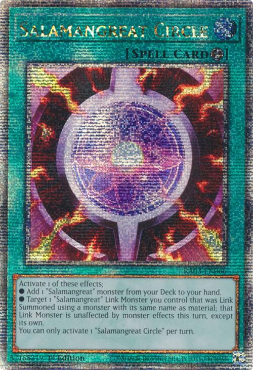 Salamangreat Circle (Quarter Century Secret Rare) [RA03-EN066] Quarter Century Secret Rare | Deep Dive Games St. Marys