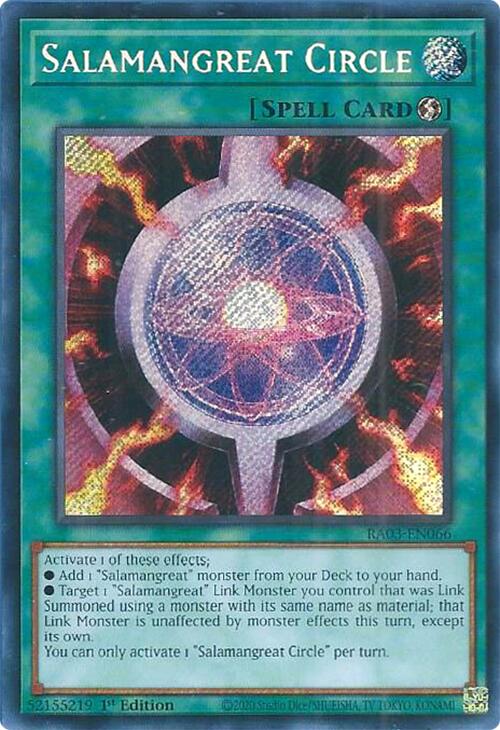 Salamangreat Circle (Secret Rare) [RA03-EN066] Secret Rare | Deep Dive Games St. Marys