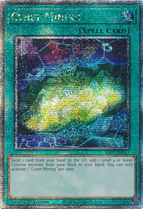 Cynet Mining (Quarter Century Secret Rare) [RA03-EN067] Quarter Century Secret Rare | Deep Dive Games St. Marys