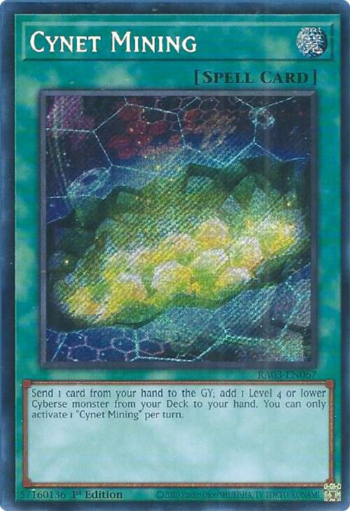 Cynet Mining (Secret Rare) [RA03-EN067] Secret Rare | Deep Dive Games St. Marys