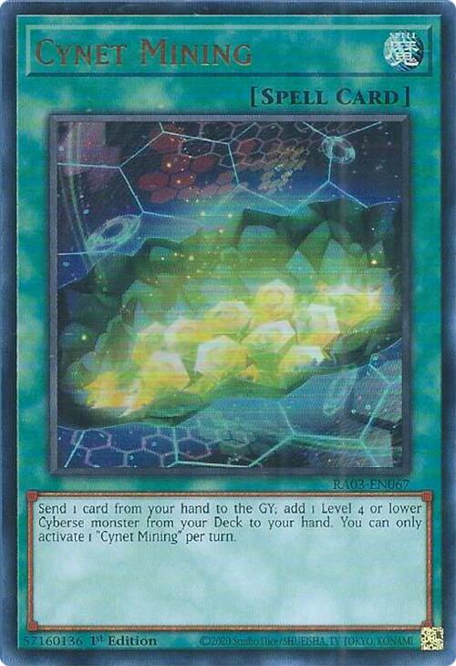 Cynet Mining (UR) [RA03-EN067] Ultra Rare | Deep Dive Games St. Marys