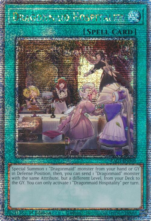 Dragonmaid Hospitality (Quarter Century Secret Rare) [RA03-EN068] Quarter Century Secret Rare | Deep Dive Games St. Marys