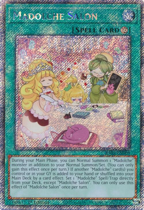 Madolche Salon (Platinum Secret Rare) [RA03-EN069] Platinum Secret Rare | Deep Dive Games St. Marys