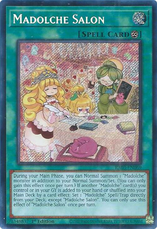 Madolche Salon (Secret Rare) [RA03-EN069] Secret Rare | Deep Dive Games St. Marys