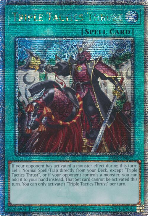 Triple Tactics Thrust (Quarter Century Secret Rare) [RA03-EN072] Quarter Century Secret Rare | Deep Dive Games St. Marys