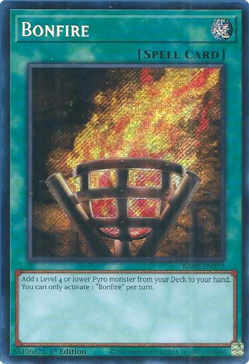 Bonfire (Secret Rare) [RA03-EN073] Secret Rare | Deep Dive Games St. Marys