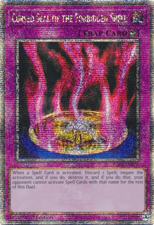 Cursed Seal of the Forbidden Spell (Quarter Century Secret Rare) [RA03-EN076] Quarter Century Secret Rare | Deep Dive Games St. Marys