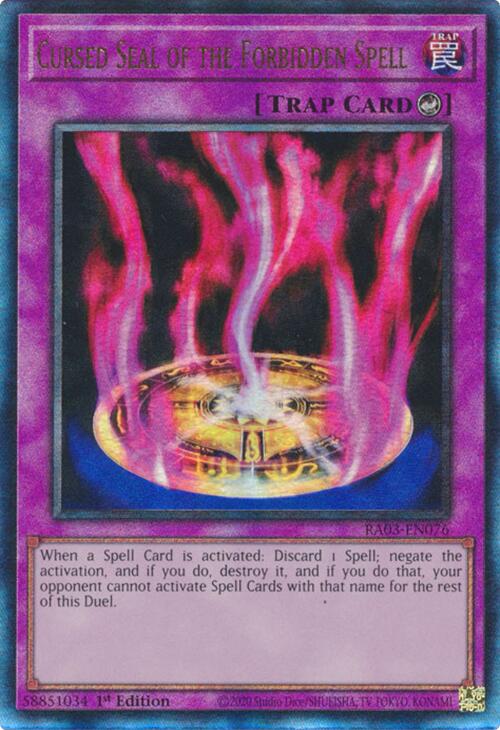 Cursed Seal of the Forbidden Spell (UTR) [RA03-EN076] Prismatic Ultimate Rare | Deep Dive Games St. Marys