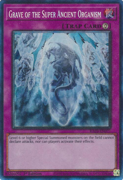 Grave of the Super Ancient Organism (CR) [RA03-EN077] Prismatic Collector's Rare | Deep Dive Games St. Marys
