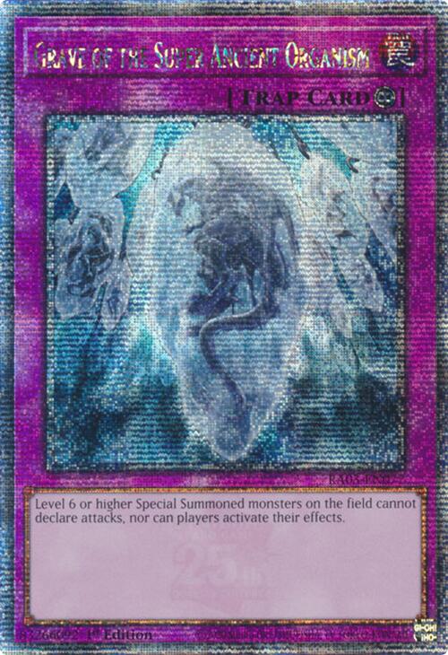 Grave of the Super Ancient Organism (Quarter Century Secret Rare) [RA03-EN077] Quarter Century Secret Rare | Deep Dive Games St. Marys