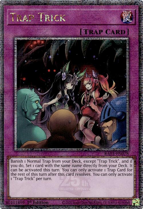 Trap Trick (Quarter Century Secret Rare) [RA03-EN078] Quarter Century Secret Rare | Deep Dive Games St. Marys