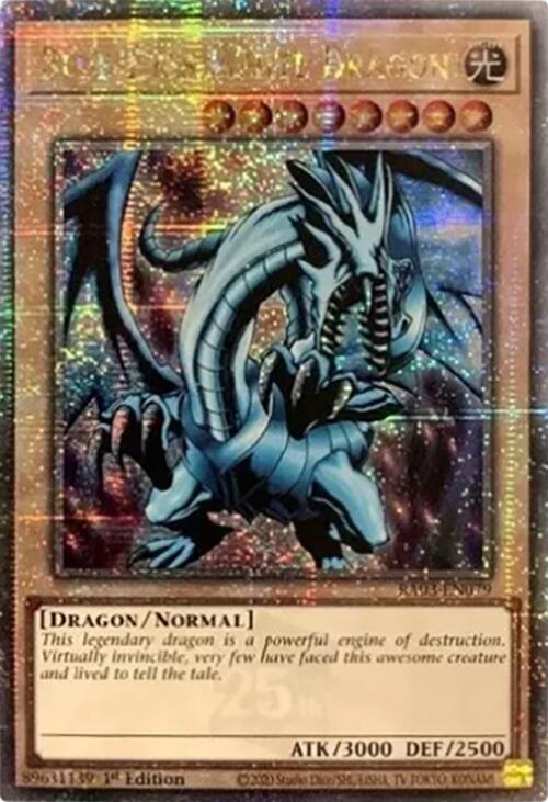 Blue-Eyes White Dragon (Quarter Century Secret Rare) [RA03-EN079] Quarter Century Secret Rare | Deep Dive Games St. Marys