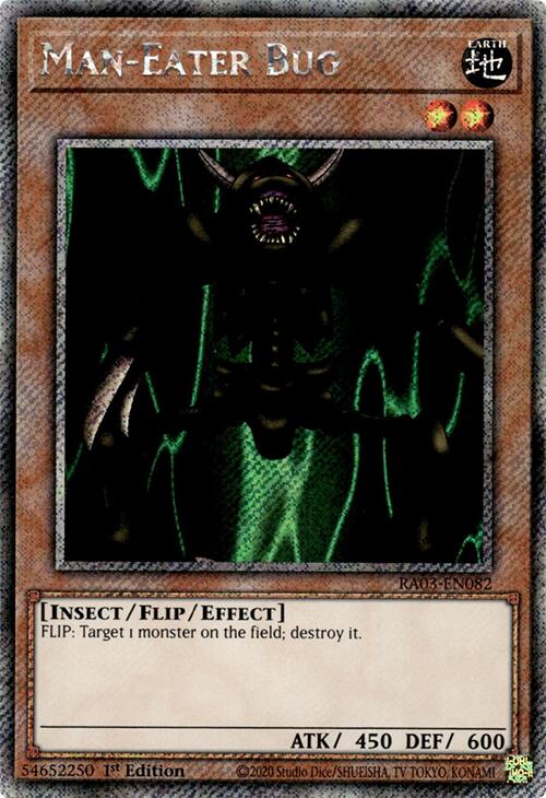 Man-Eater Bug (Platinum Secret Rare) [RA03-EN082] Platinum Secret Rare | Deep Dive Games St. Marys