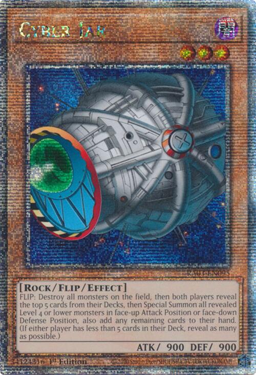 Cyber Jar (Quarter Century Secret Rare) [RA03-EN095] Quarter Century Secret Rare | Deep Dive Games St. Marys