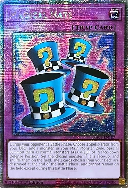 Magical Hats (Quarter Century Secret Rare) [RA03-EN107] Quarter Century Secret Rare | Deep Dive Games St. Marys