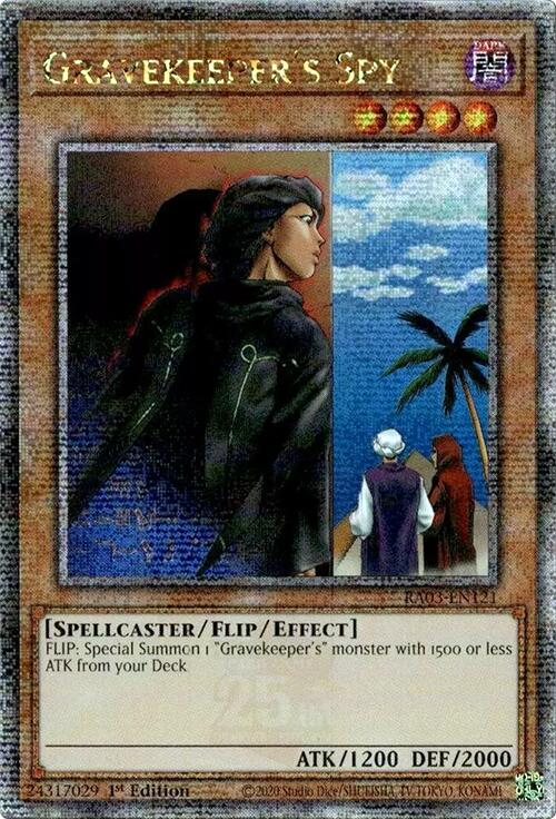 Gravekeeper's Spy (Quarter Century Secret Rare) [RA03-EN121] Quarter Century Secret Rare | Deep Dive Games St. Marys