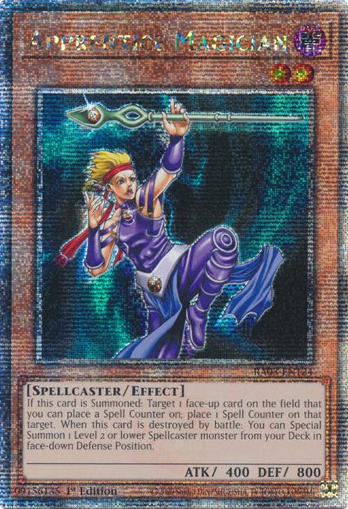 Apprentice Magician (Quarter Century Secret Rare) [RA03-EN124] Quarter Century Secret Rare | Deep Dive Games St. Marys