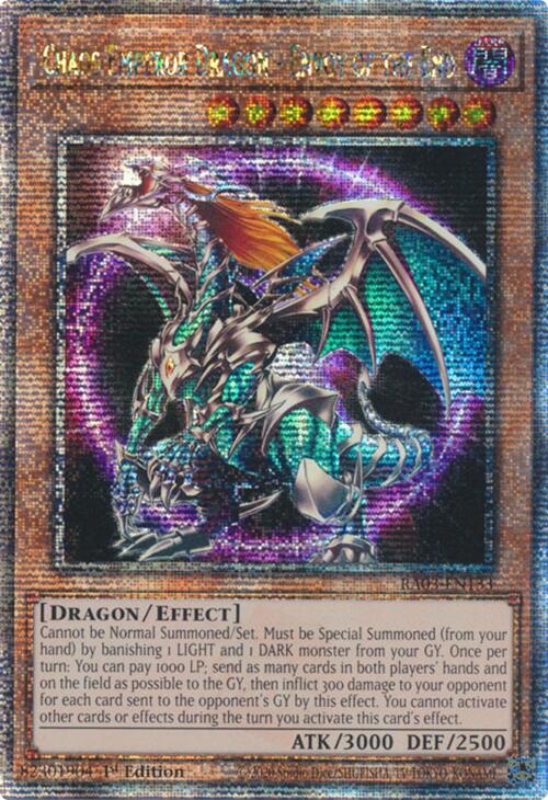 Chaos Emperor Dragon - Envoy of the End (Quarter Century Secret Rare) [RA03-EN133] Quarter Century Secret Rare | Deep Dive Games St. Marys