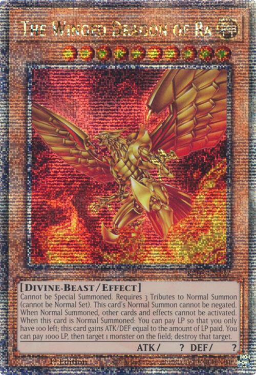 The Winged Dragon of Ra (Quarter Century Secret Rare) [RA03-EN137] Quarter Century Secret Rare | Deep Dive Games St. Marys