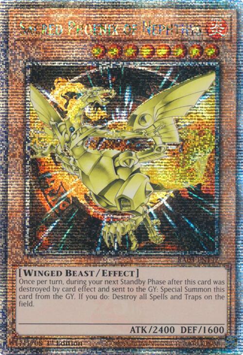 Sacred Phoenix of Nephthys (Quarter Century Secret Rare) [RA03-EN147] Quarter Century Secret Rare | Deep Dive Games St. Marys